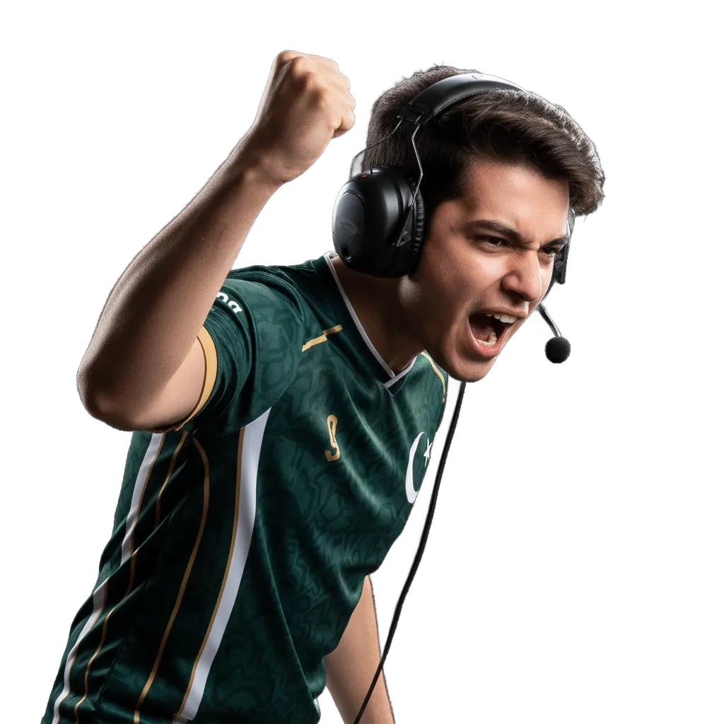 1win esports betting in Pakistan promo showing app, live odds, and welcome bonus up to 600,000 PKR or 750,000 PKR crypto.