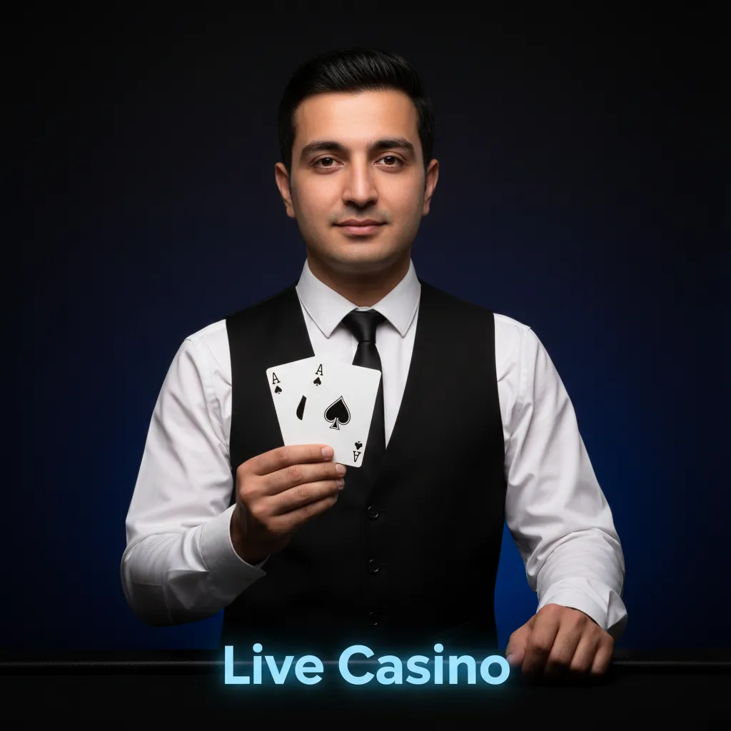 Live casino interface with streamed dealers; games: Roulette, Blackjack, Baccarat, Teen Patti, Andar Bahar.