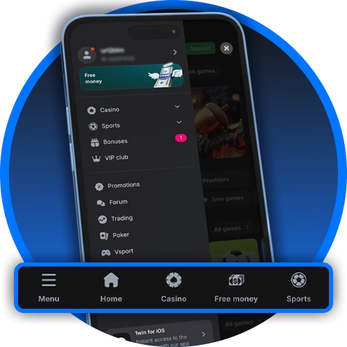 Use the simple 1win casino app interface and play with ease.