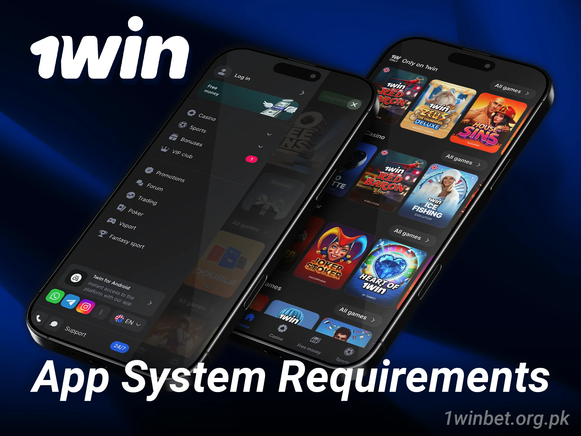 Review system requirements and install the 1win casino app smoothly.