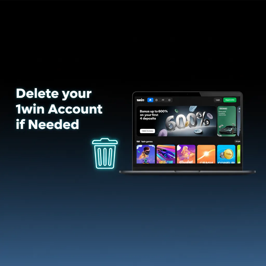 Guide: How to delete your 1win account—contact support, verify identity, withdraw funds, confirm closure.