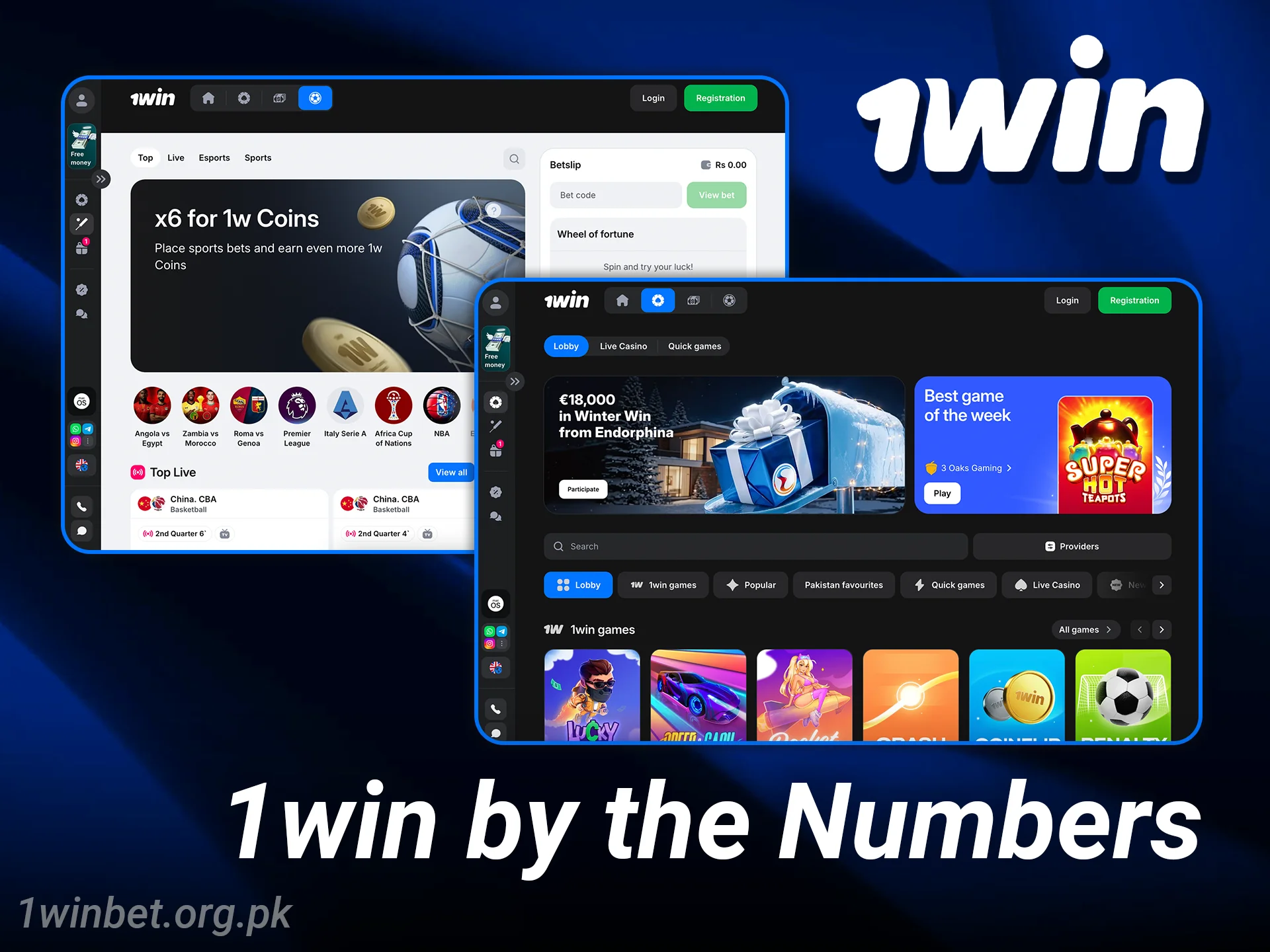 Explore key facts and stats about 1win casino in Pakistan.