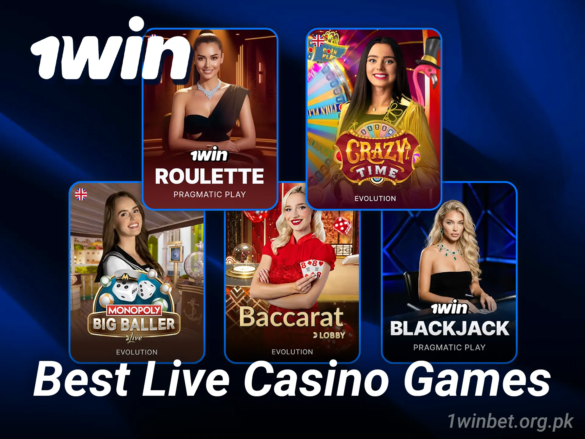 Play top live dealer games and enjoy real-time action at 1win casino.