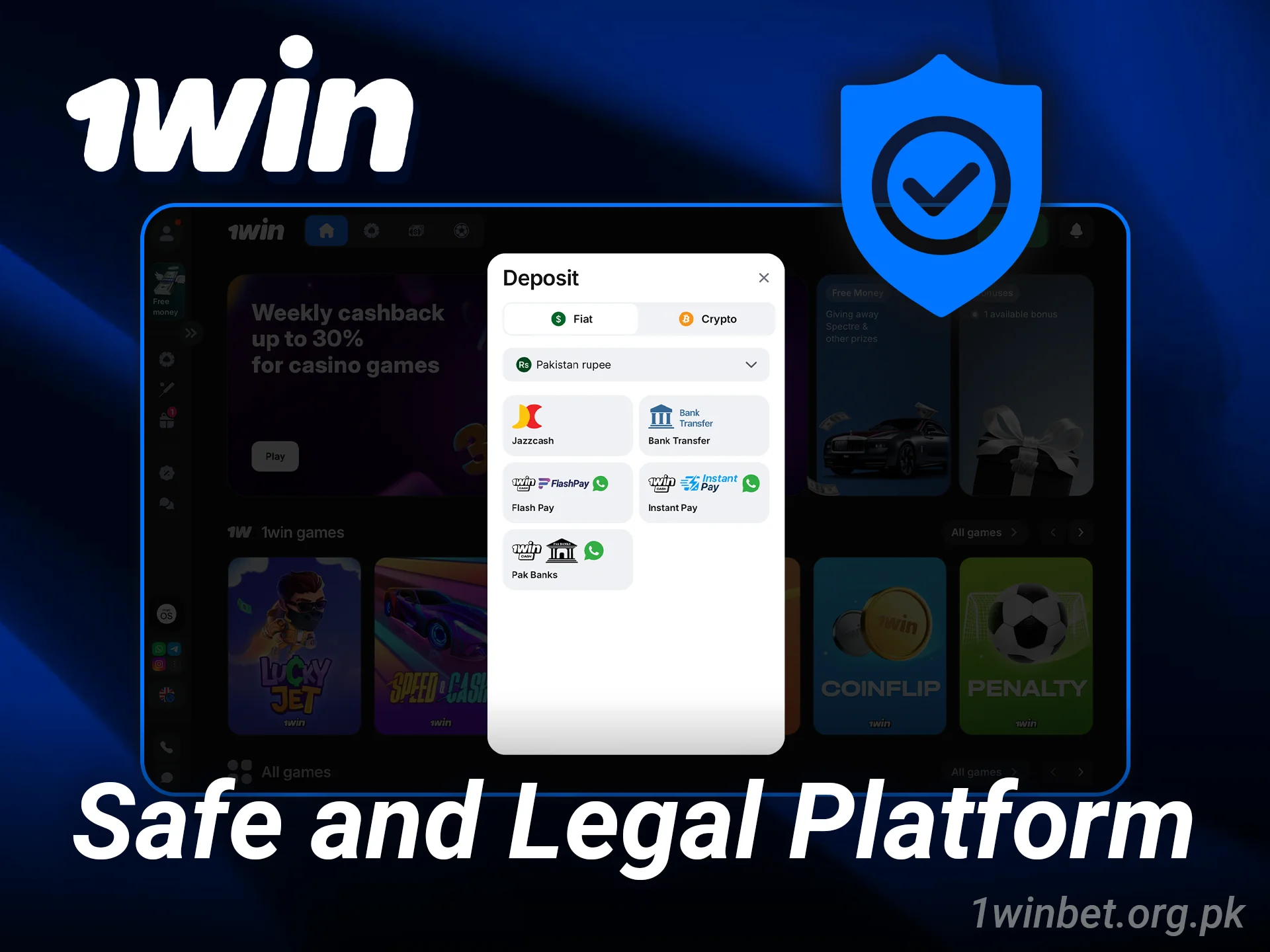 Check the safety and legality of 1win casino before playing.