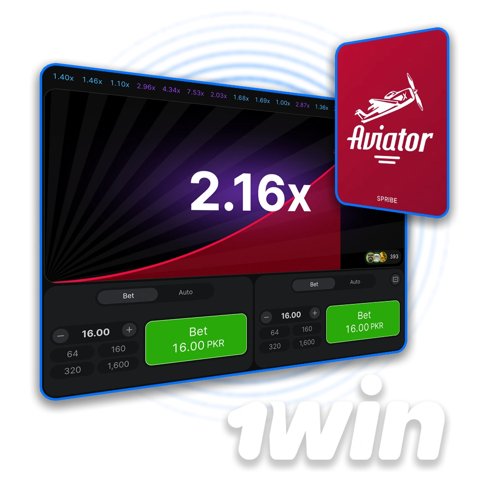 Start your journey and play the popular Aviator crash game at 1win.