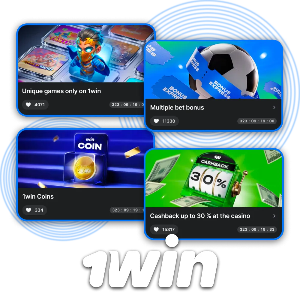 Activate exclusive 1win bonus offers and participate in various exciting promotions.