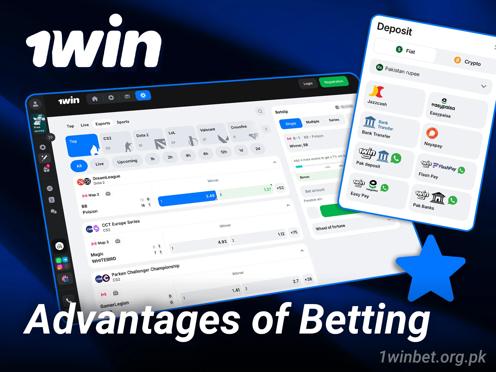 Discover the top advantages of choosing 1win esports for your bets.