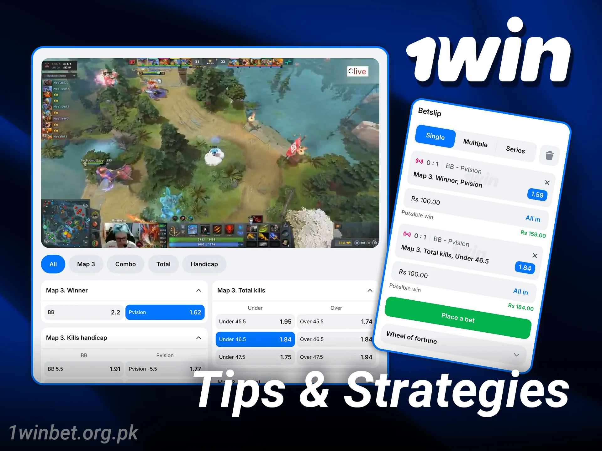 Use expert tips for 1win esports betting to increase your winnings.
