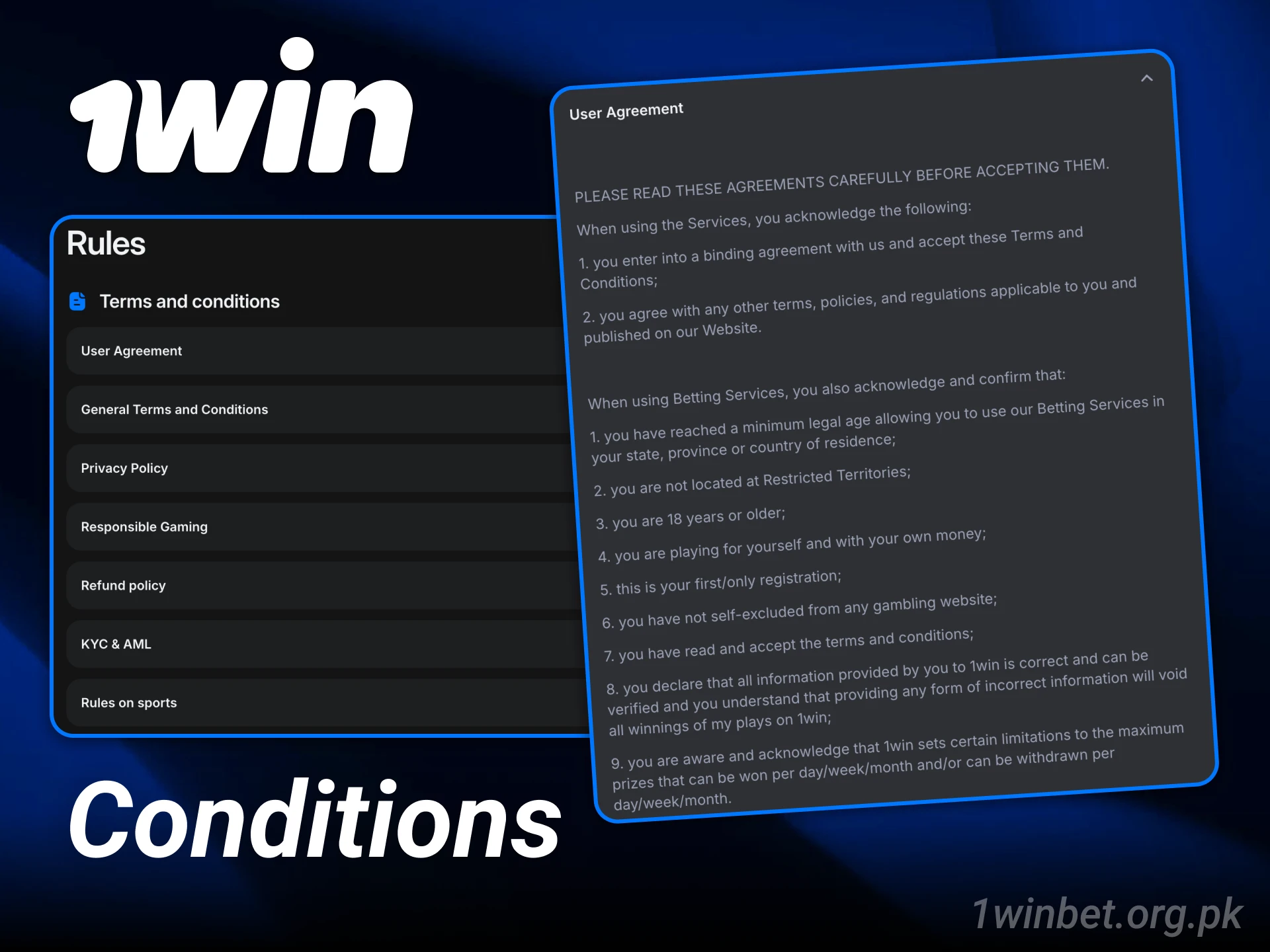 Study the essential registration rules before creating your new 1win account.