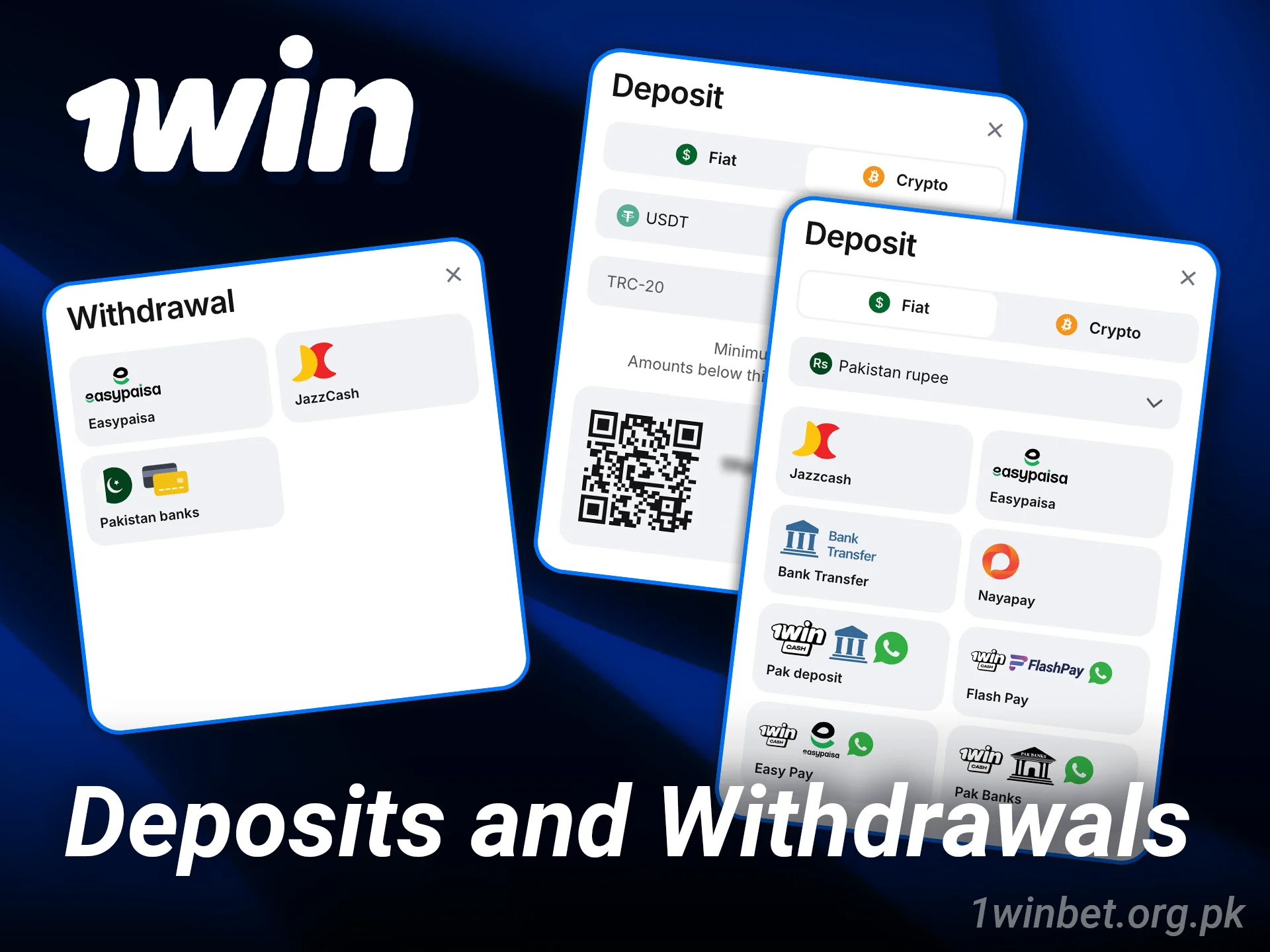 Use secure 1win deposit and withdrawal methods for slot gaming.