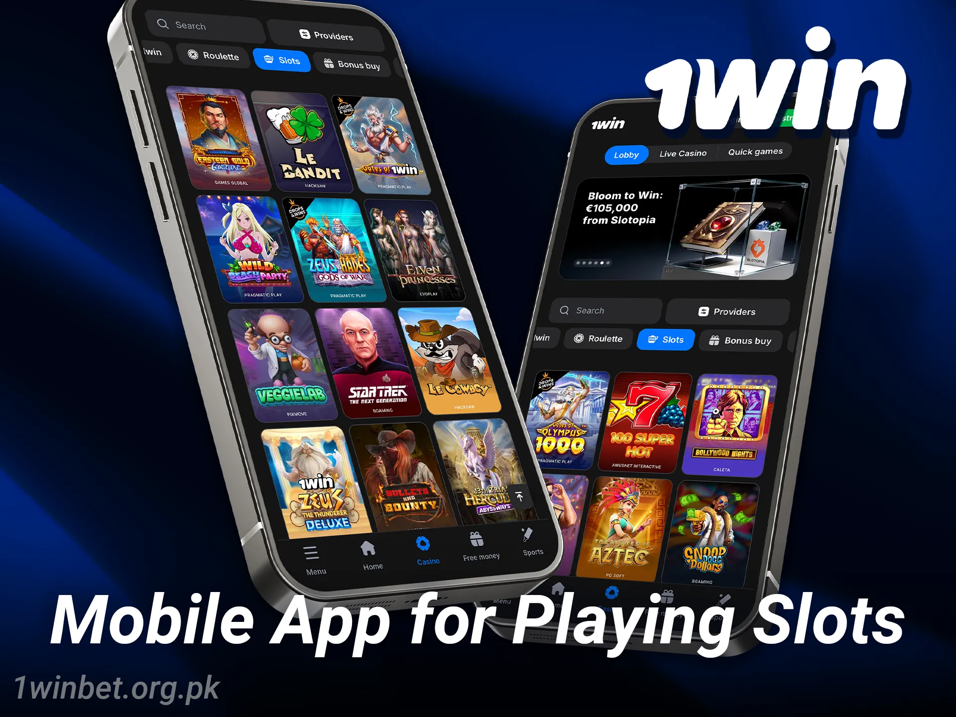 Download the 1win mobile app to play slots anytime and anywhere.