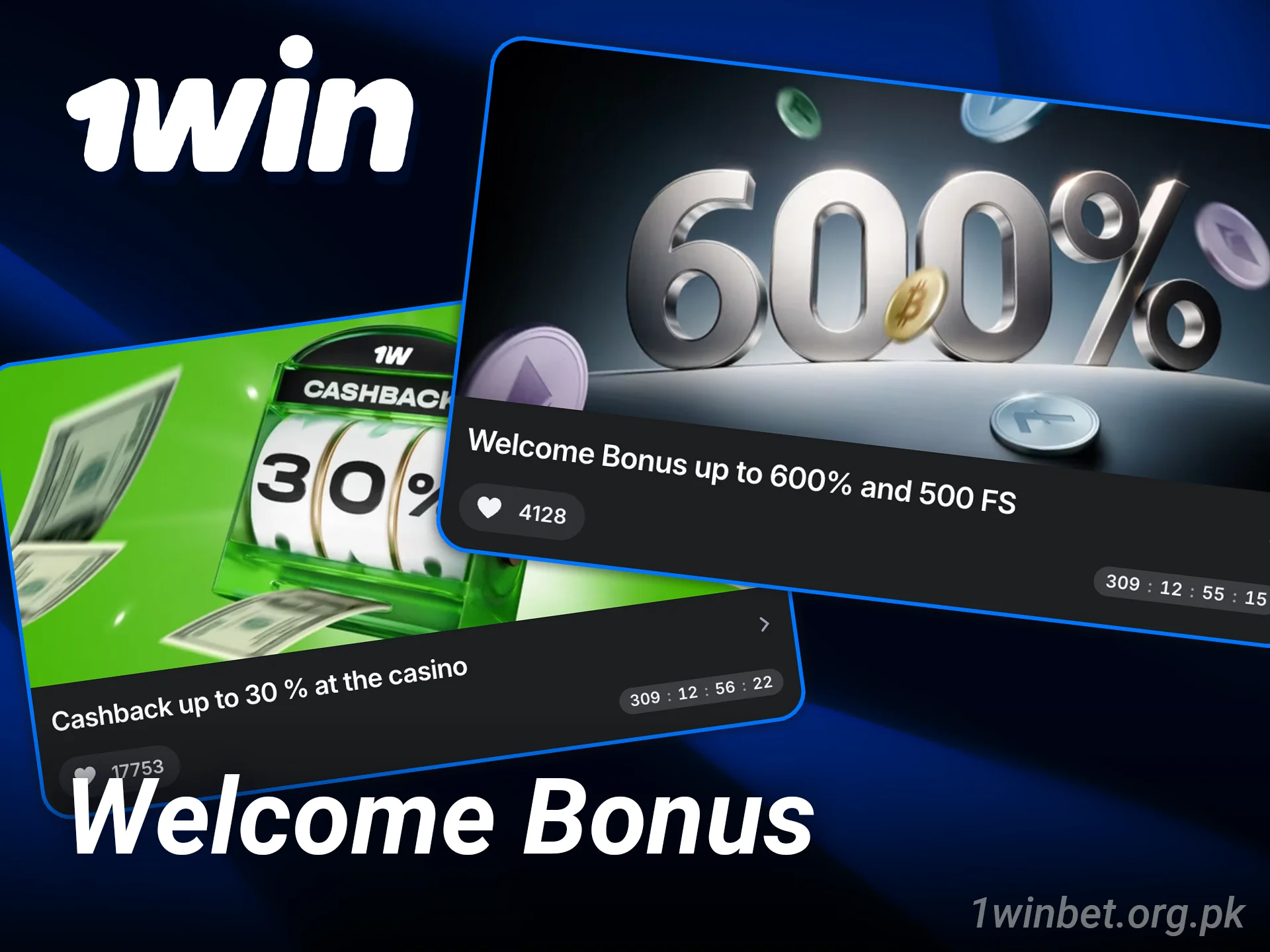 Claim your 1win slots welcome bonus to increase your playing time.